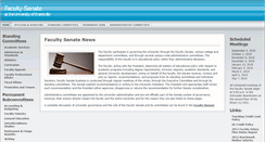 Desktop Screenshot of facultysenate.evansville.edu