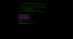 Desktop Screenshot of csserver.evansville.edu